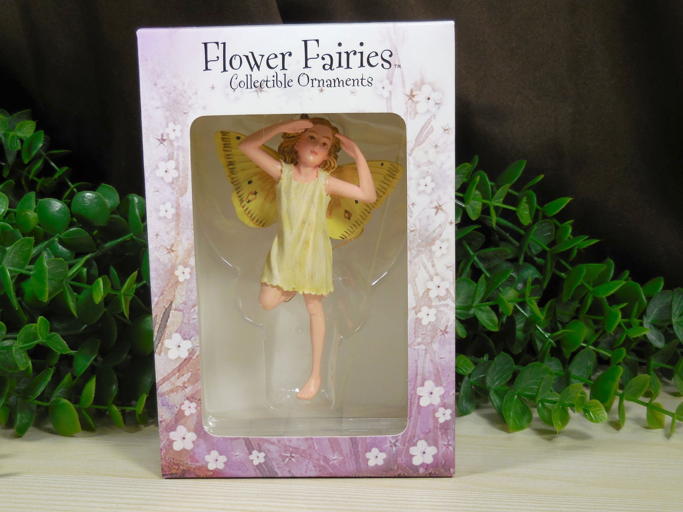 Elder Flower Fairy Figurine, Purple Box